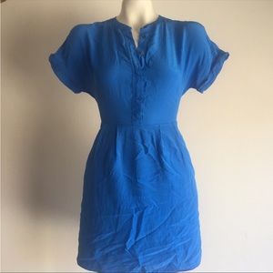 Madewell Dress Blue Silk!!